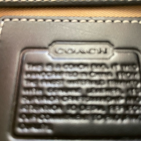 Coach small leather  and plaid wool shoulder bag in excellent condition - Picture 4 of 9